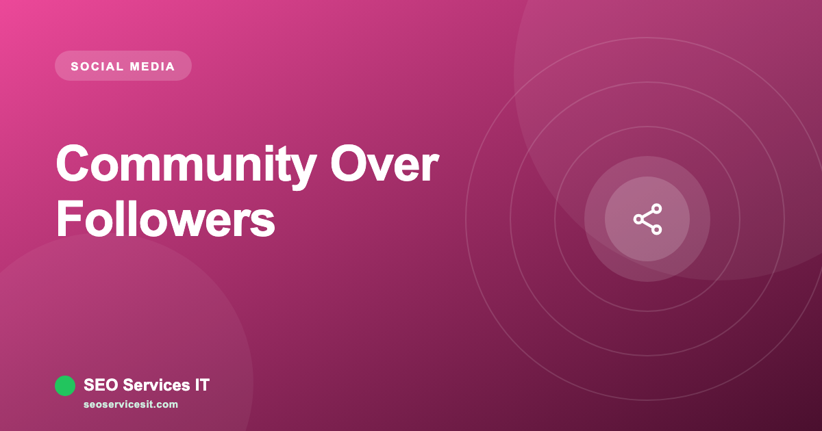 Community Over Followers: Building an Engaged Audience