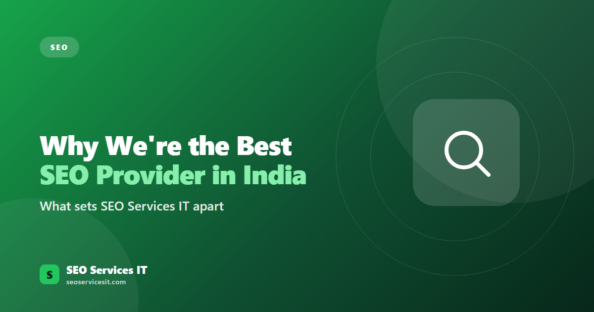 Why we are the Best SEO Services Provider Company in India?