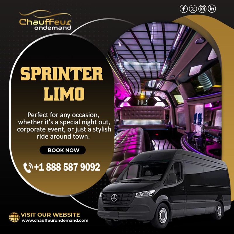 Chauffeur on demand — social media creative by SEO Services IT