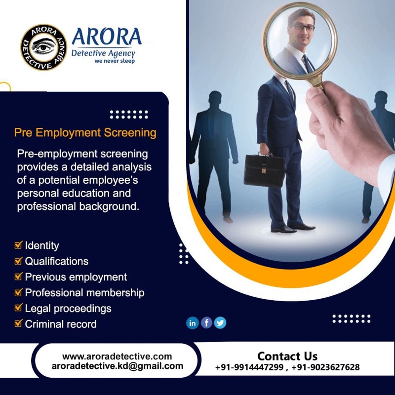 Arora Detective Agency — social media creative by SEO Services IT